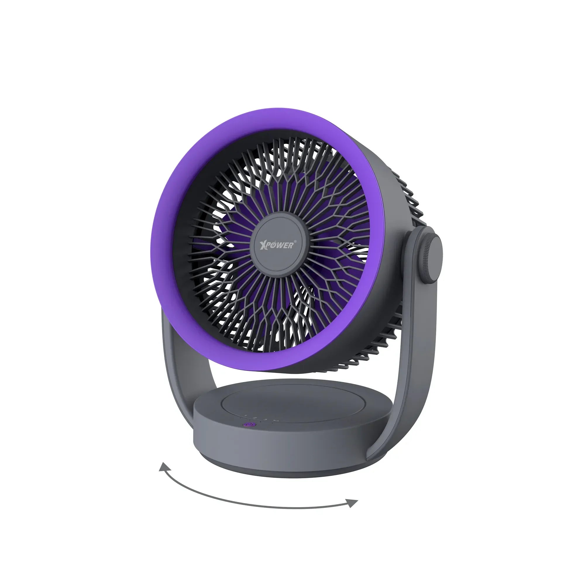 Xpower F17 Portable Desktop Circulation Fan - Grey - Tashqila Xpower F17 Portable Desktop Circulation Fan - Grey - Tashqila